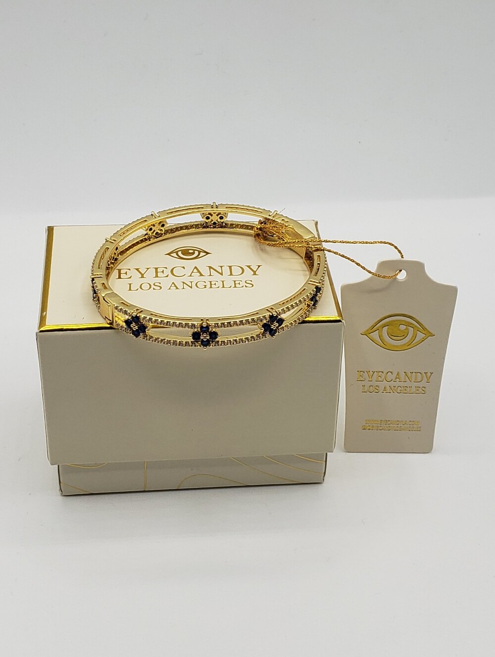 Eye Candy Los Angeles Gold Bangle Bracelet